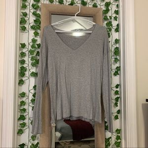 Long sleeve gray shirt
